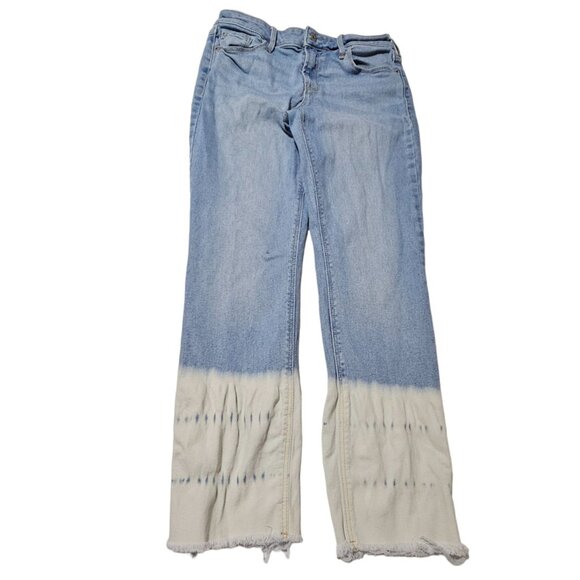 Old Navy Rockstar Super Skinny Ankle Mid Rise Jeans Womens Size 8 Gradient Denim - Picture 2 of 5